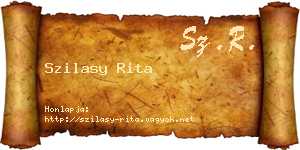 Szilasy Rita névjegykártya